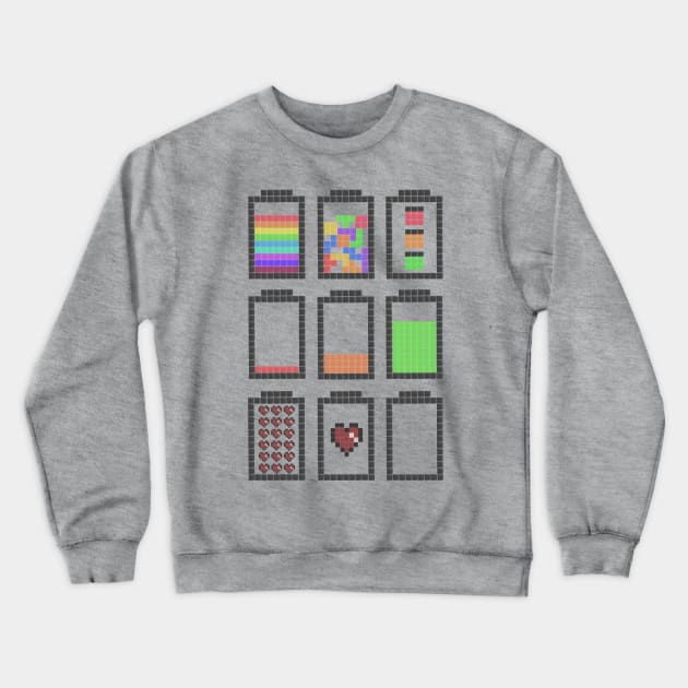 Battery Crewneck Sweatshirt by xiuen